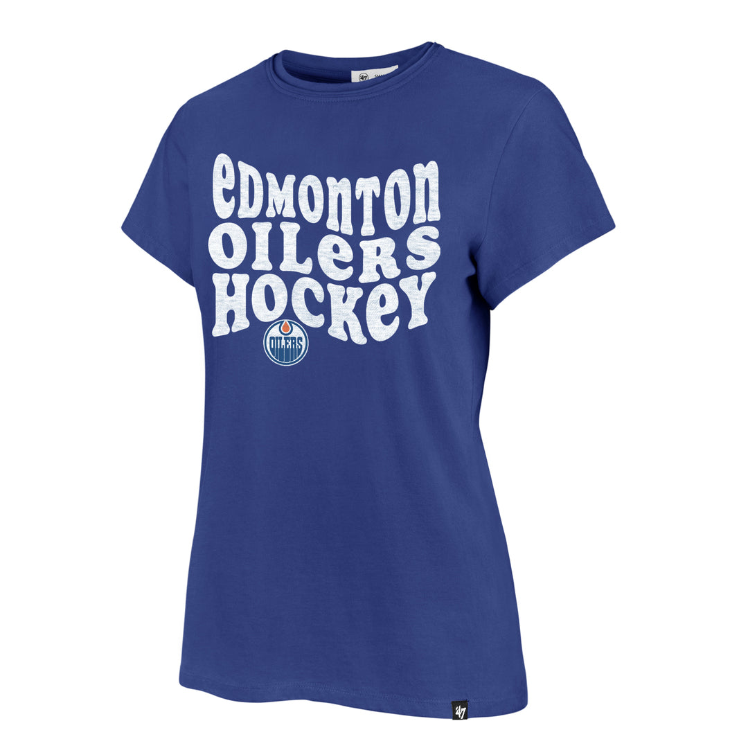 47 Brand Women's NHL Edmonton Oilers Free Spirit T-Shirt