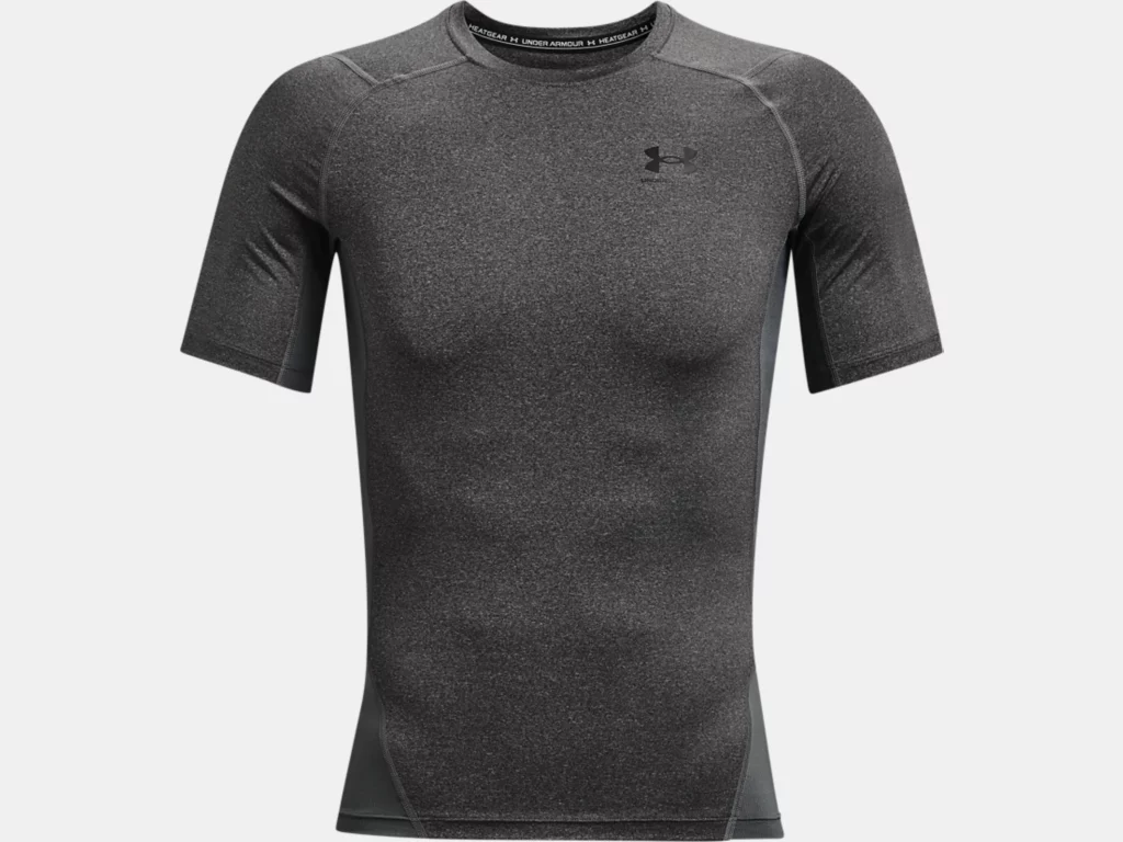 Men's UA HeatGear Armour Printed Short Sleeve Compression Shirt