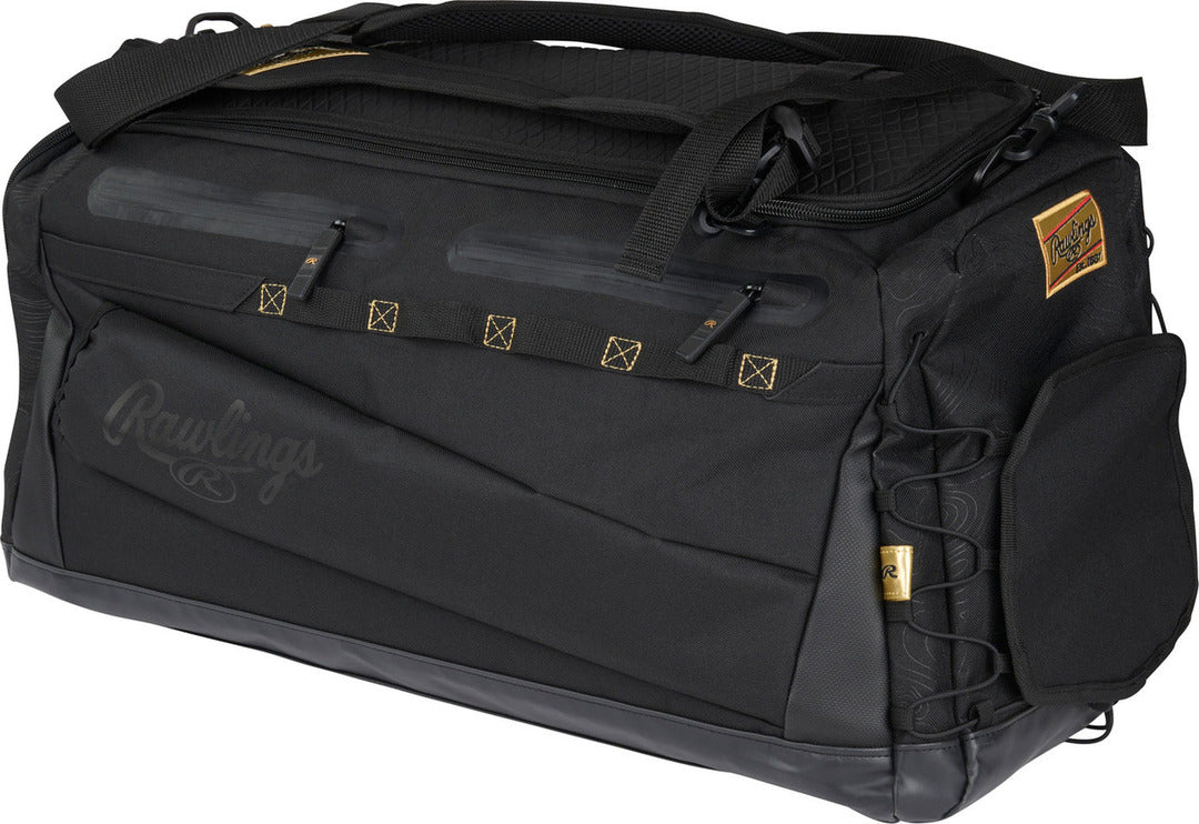 Backpacks Under Armour Project Rock Duffle Backpack Black/ Black/ Metallic  Gold