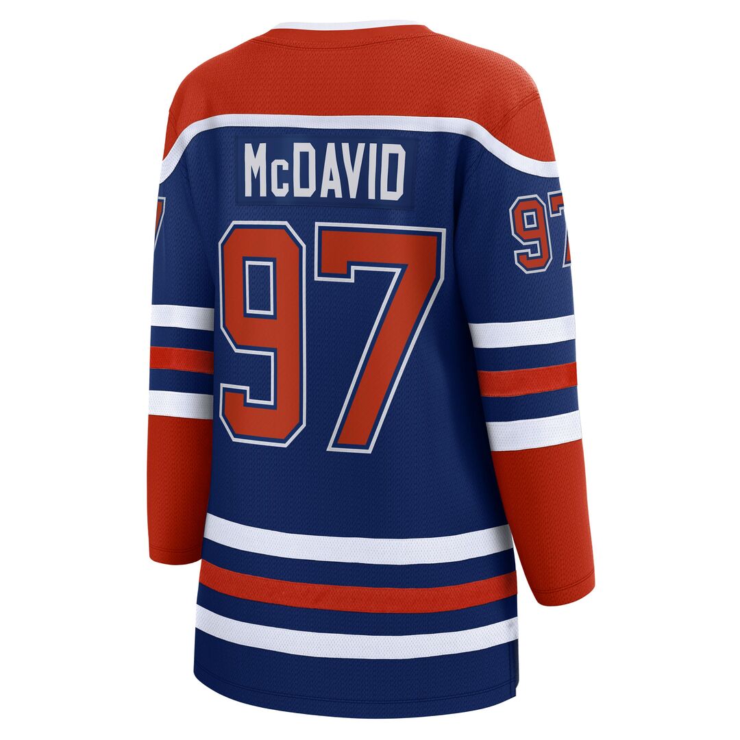 Fanatics Women's NHL Edmonton Oilers Connor McDavid Breakaway Home Jer
