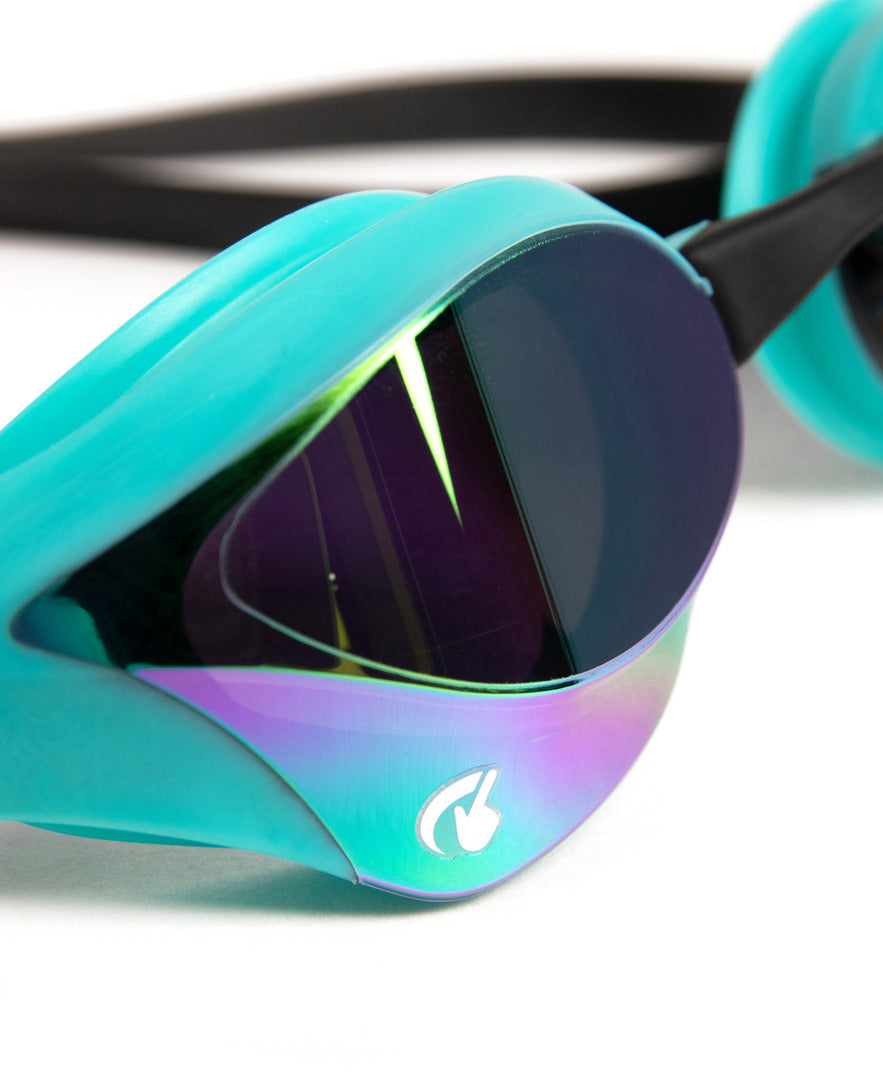 arena Cobra Core Swipe Mirror Swim Goggle Peacock