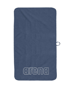 arena Smart Plus Pool Swim Towel Navy/White