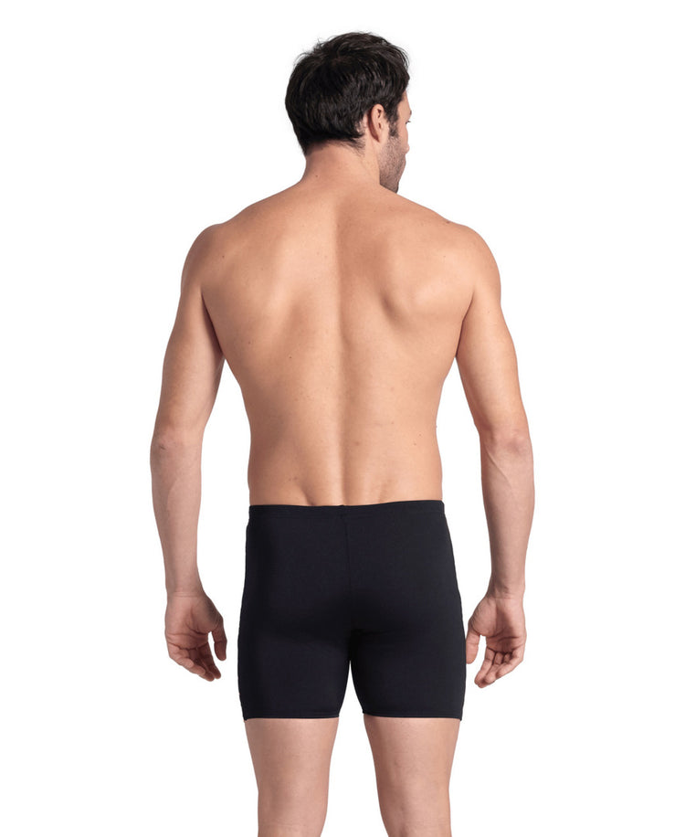 arena Men's Straight Lines Swim Mid Jammer Black/Soft Green