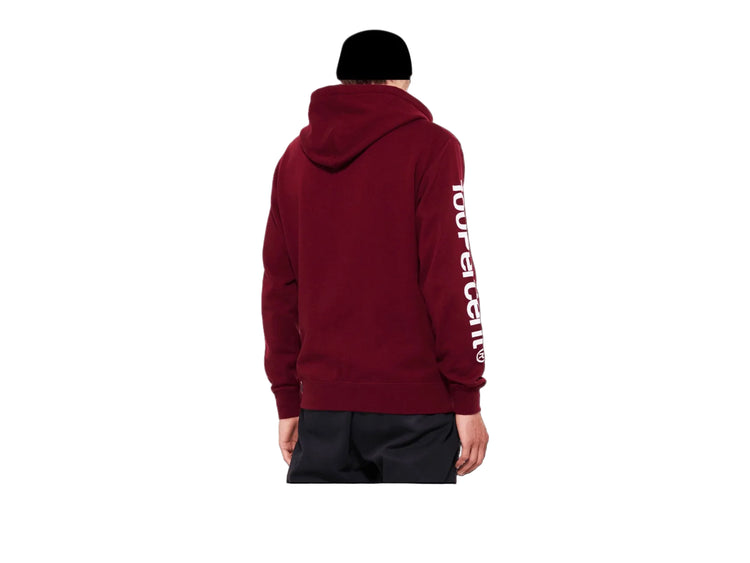 100% Men's Trek Factory Racing Hoodie Dark Red