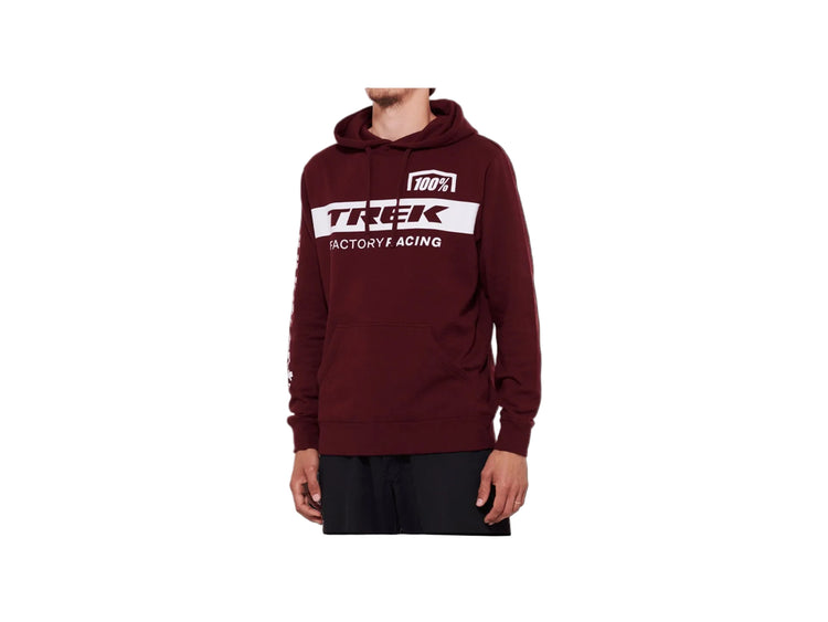 100% Men's Trek Factory Racing Hoodie Dark Red