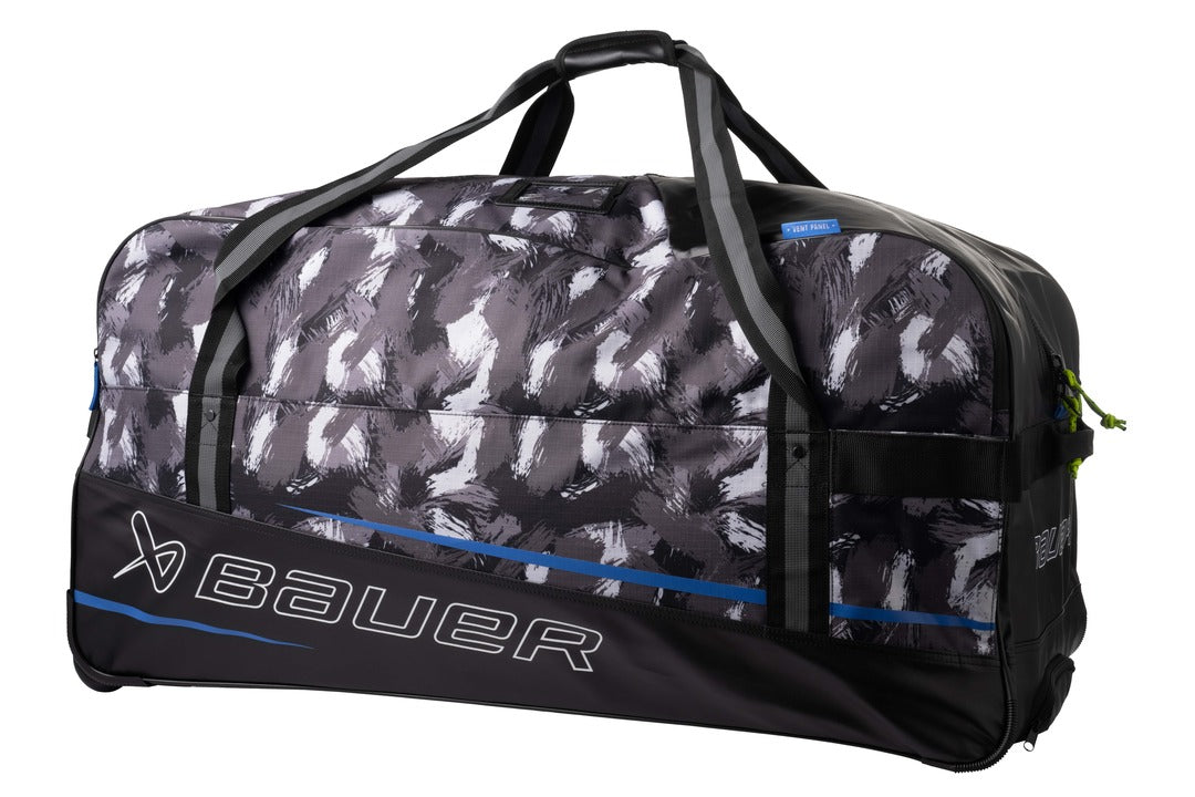 Bauer Senior Premium Hockey Wheeled Bag Grey Camo
