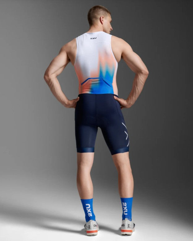 2XU Men's Core Trisuit Nebula Blaze/Midnight 