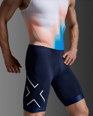 2XU Men's Core Trisuit Nebula Blaze/Midnight 