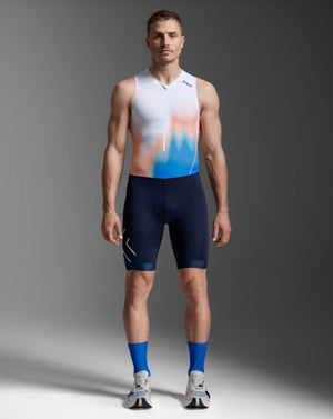 2XU Men's Core Trisuit Nebula Blaze/Midnight 