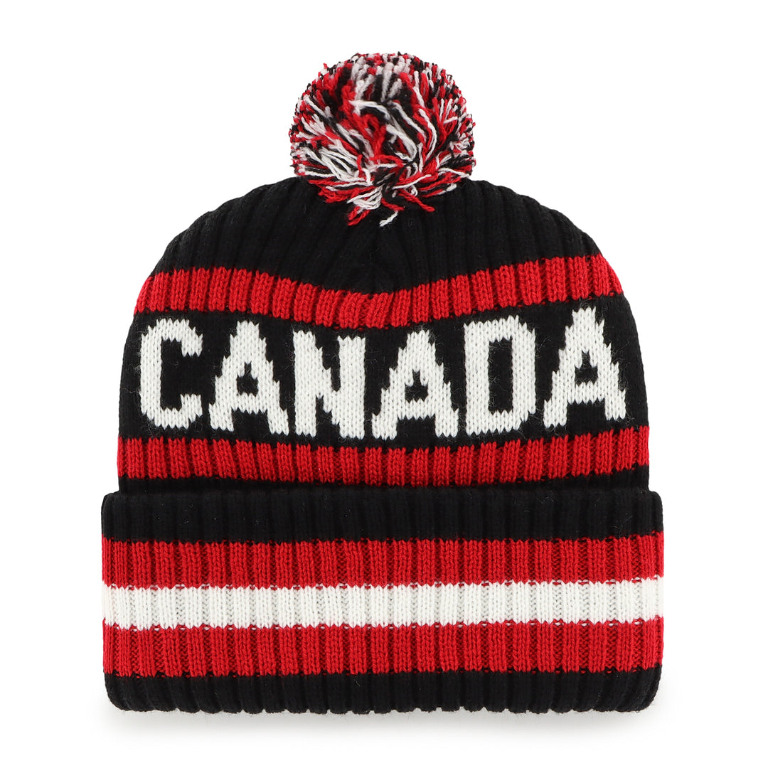 '47 Brand Men's IIHF Team Canada Bering Cuffed Pom Knit