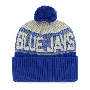 '47 Brand Men's MLB Toronto Blue Jays Bone Chill Cuffed Pom Knit