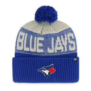 '47 Brand Men's MLB Toronto Blue Jays Bone Chill Cuffed Pom Knit