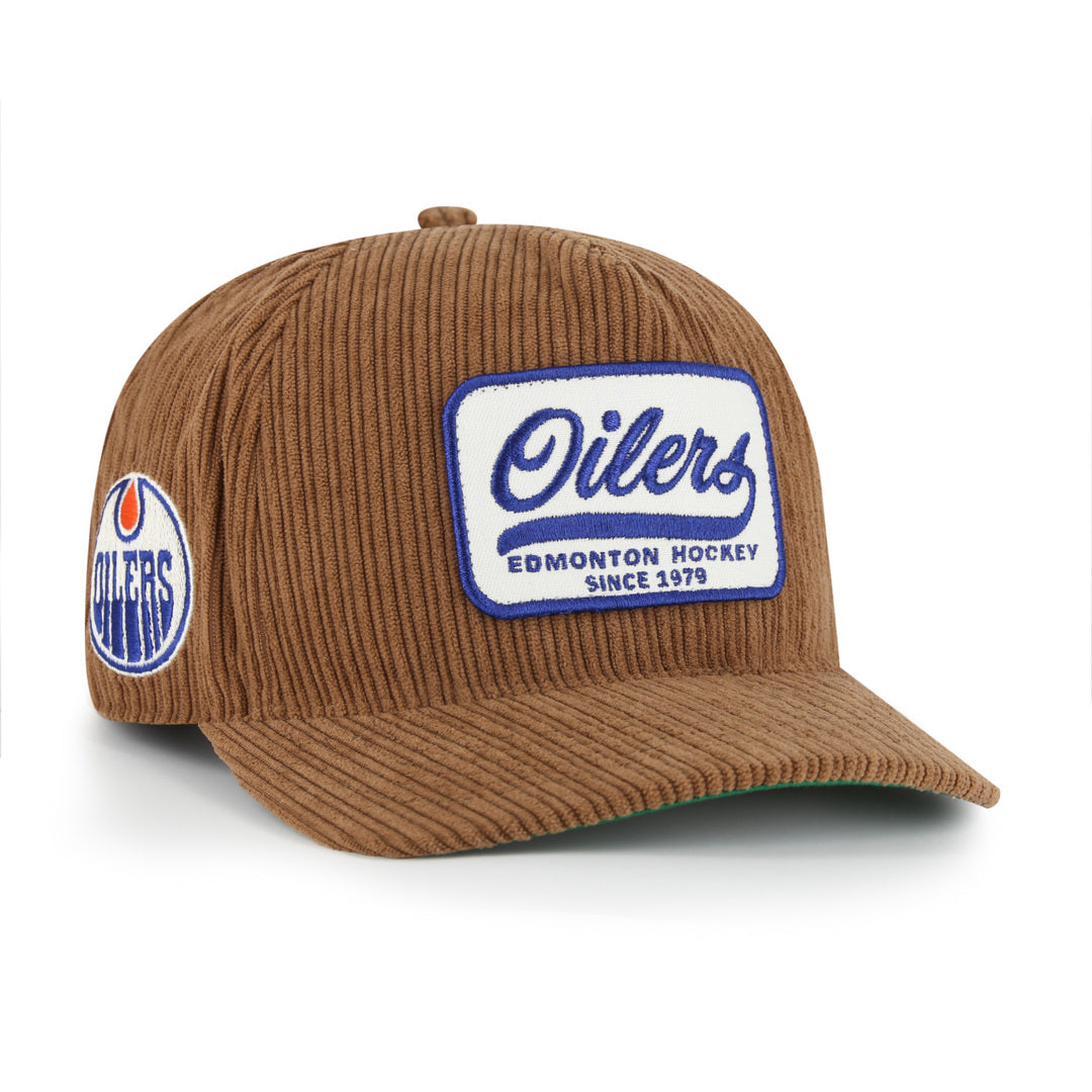 '47 Brand Men's NHL Edmonton Oilers Cord Patch Hitch RF Hat