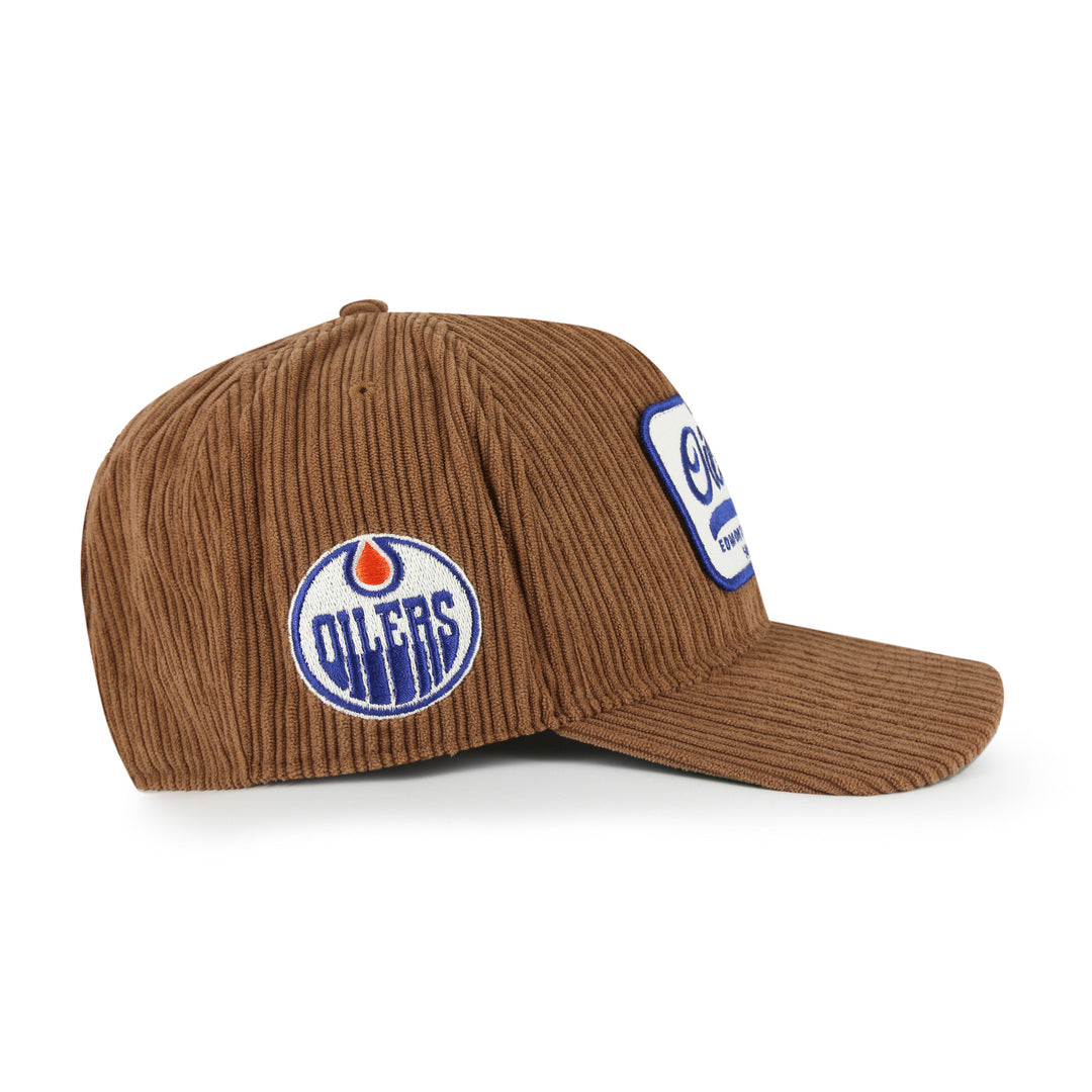 '47 Brand Men's NHL Edmonton Oilers Cord Patch Hitch RF Hat
