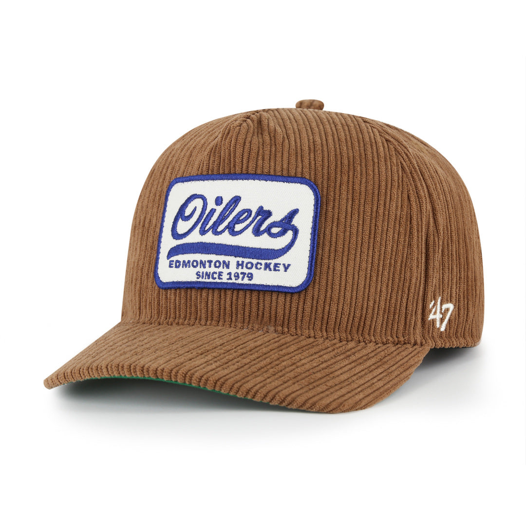 '47 Brand Men's NHL Edmonton Oilers Cord Patch Hitch RF Hat