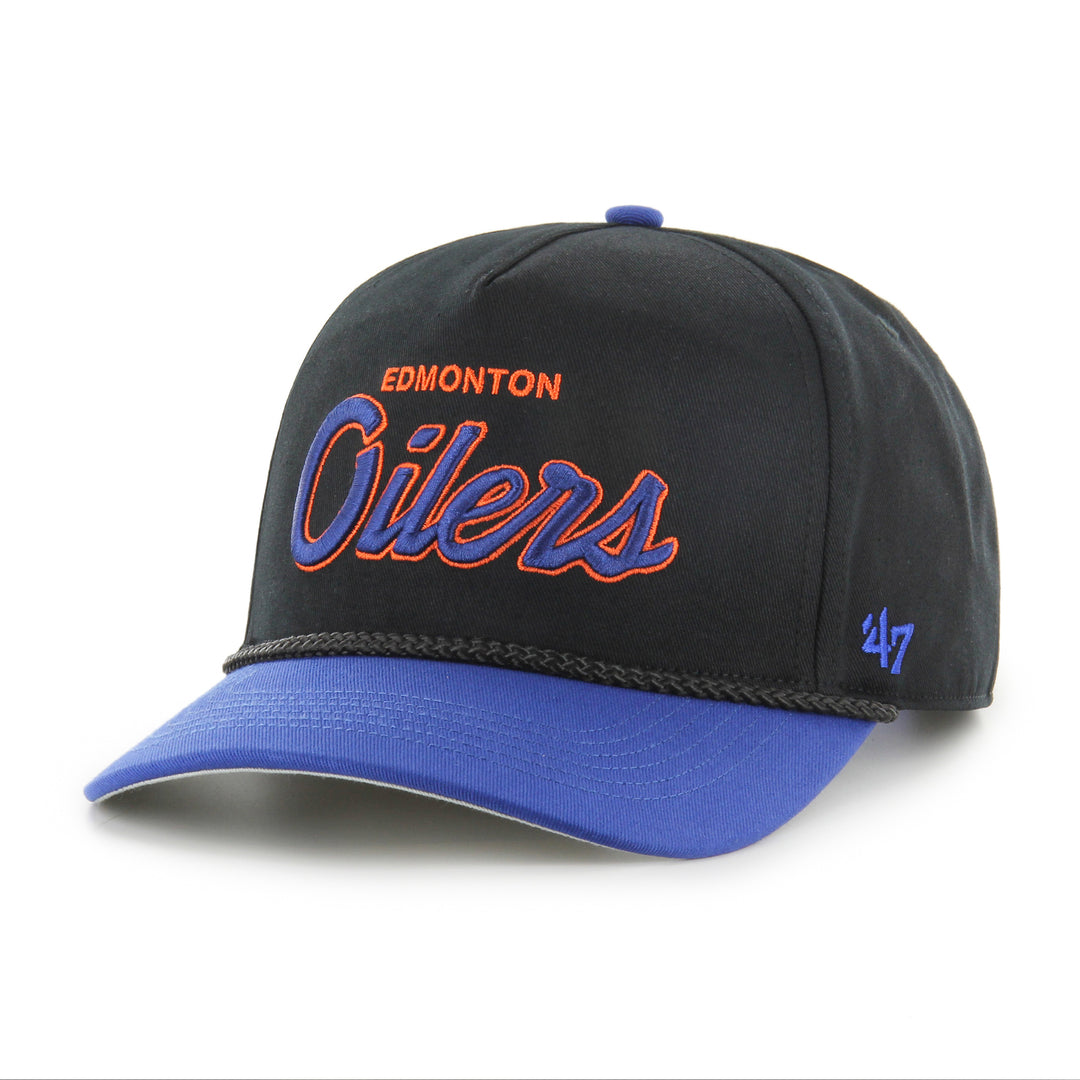 '47 Brand Men's NHL Edmonton Oilers Crosstown Script TT Hitch Hat 