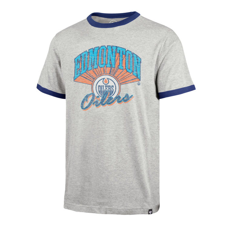 '47 Brand Men's NHL Edmonton Oilers Dalton Ringer T-Shirt
