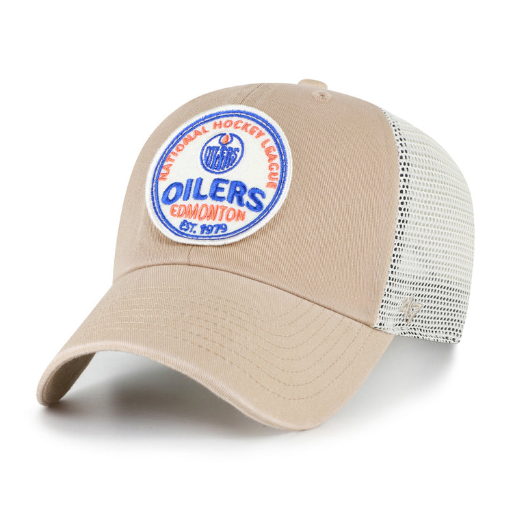 '47 Brand Men's NHL Edmonton Oilers Felton Clean-Up Hat