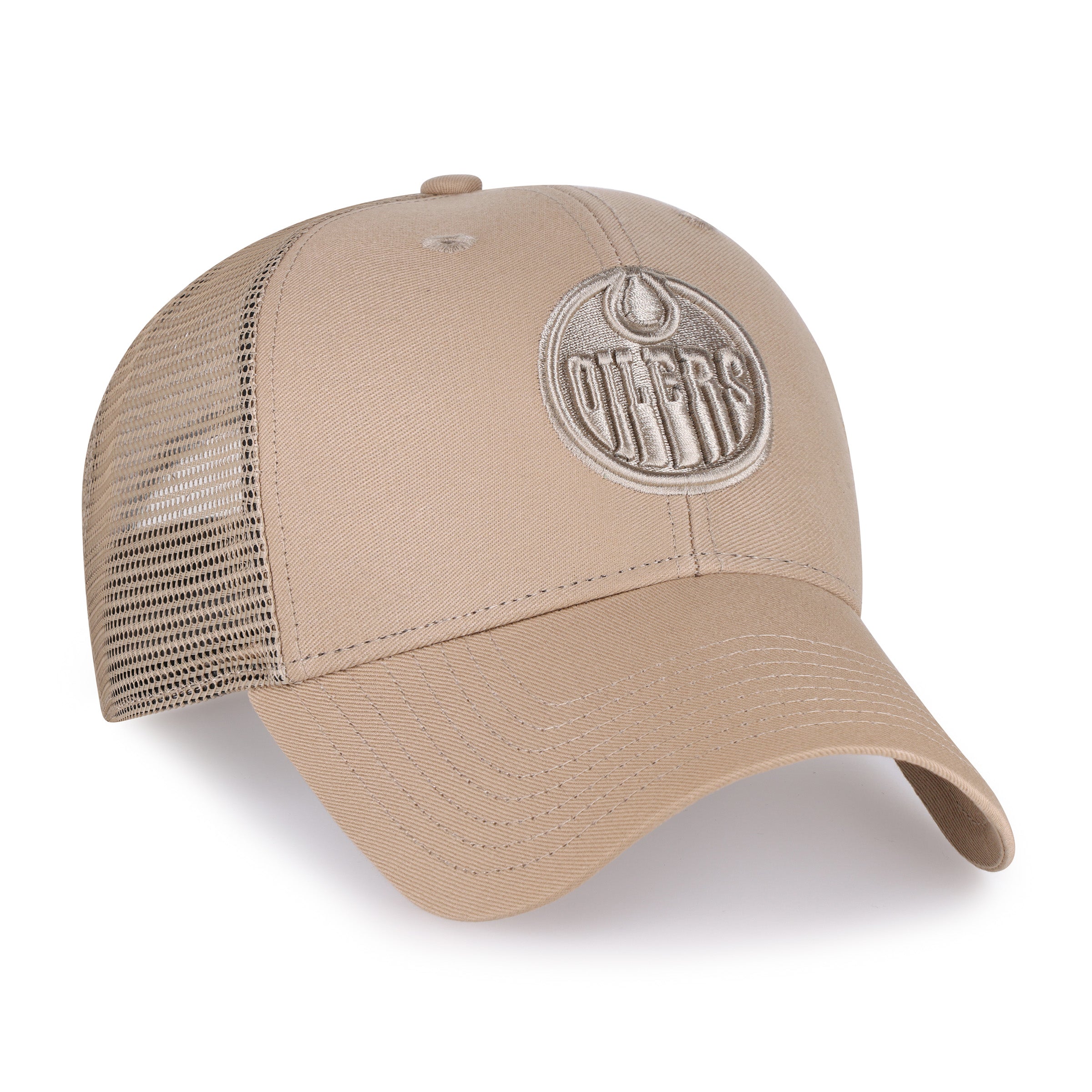 '47 Brand Men's NHL Edmonton Oilers Khaki Branson MVP Cap