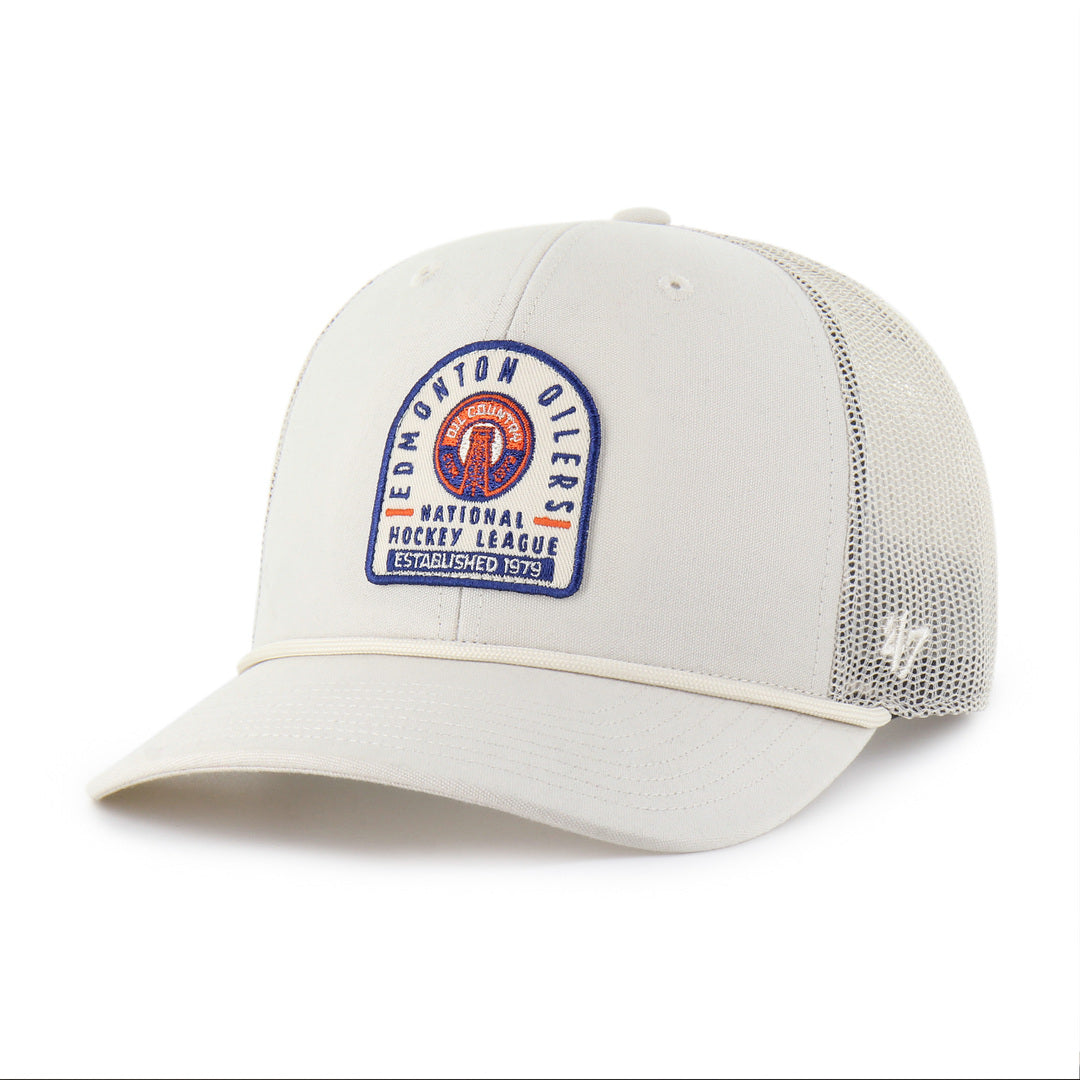 47 Brand Men's NHL Edmonton Oilers Monument Rope Alternate2 Trucker Cap
