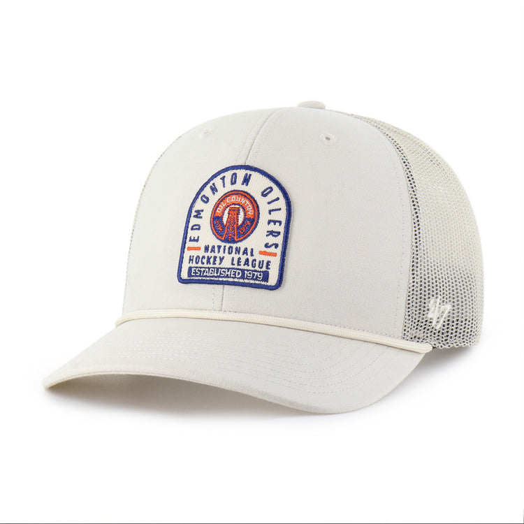 47 Brand Men's NHL Edmonton Oilers Monument Rope Alternate2 Trucker Cap
