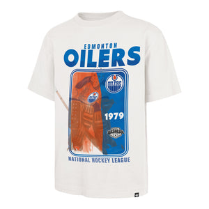 '47 Brand Men's NHL Edmonton Oilers Playbrush Foundation T-Shirt