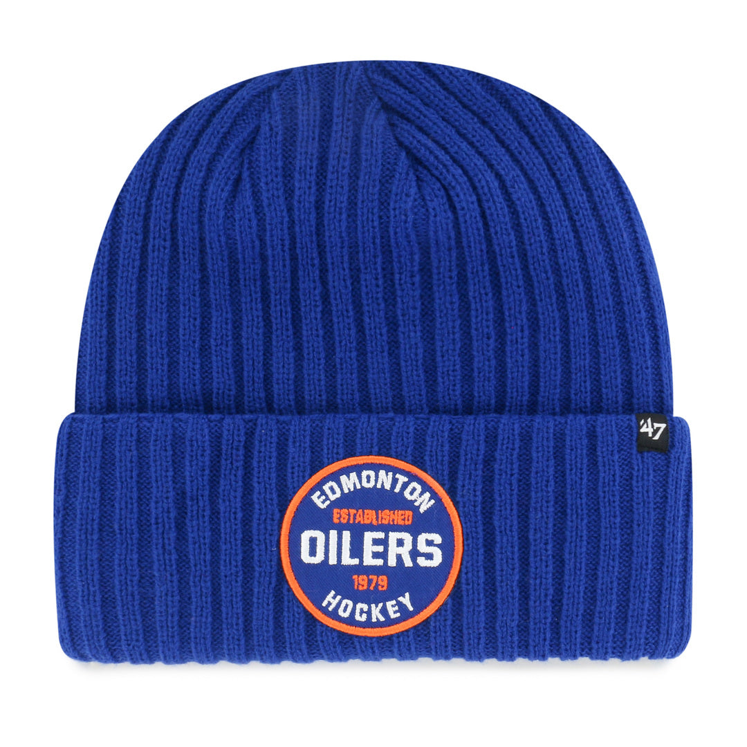 '47 Brand Men's NHL Edmonton Oilers Ribbed Snowdrift Cuffed Knit