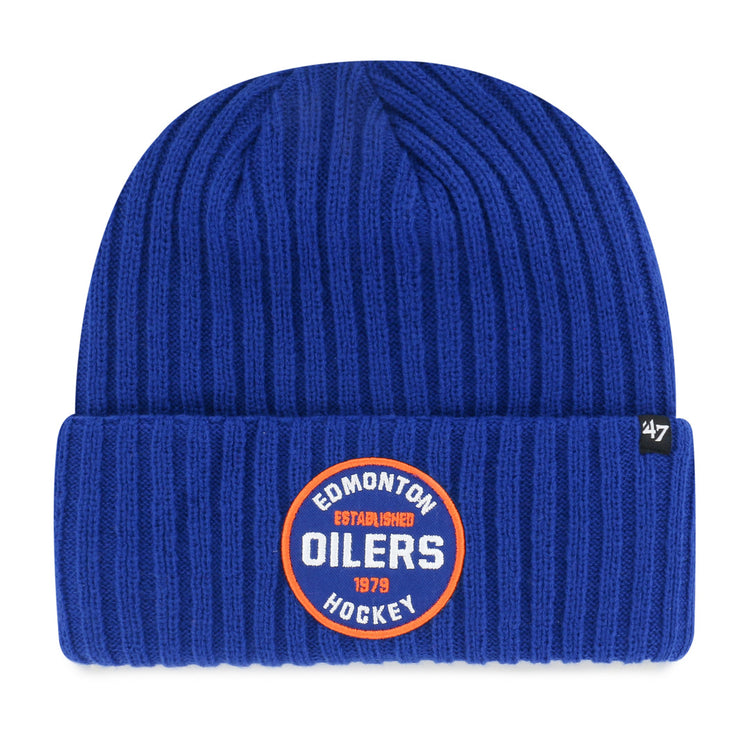 '47 Brand Men's NHL Edmonton Oilers Ribbed Snowdrift Cuffed Knit