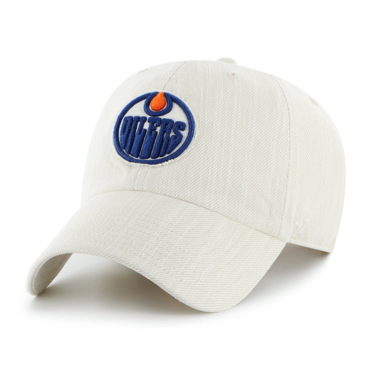 '47 Brand Men's NHL Edmonton Oilers Slub Twill Clean-Up Hat