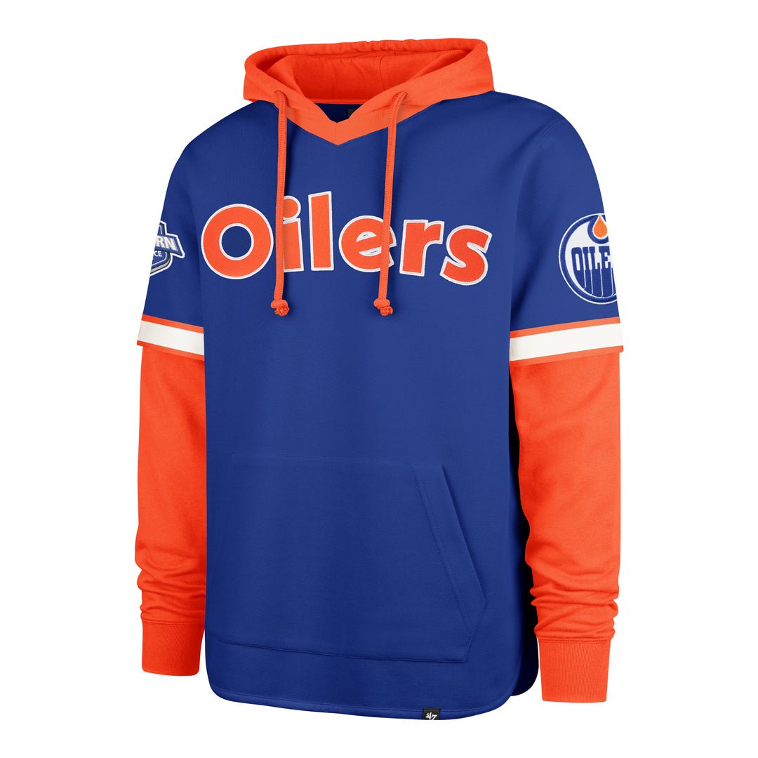 '47 Brand Men's NHL Edmonton Oilers Threefold Seventies Hoodie