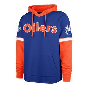 '47 Brand Men's NHL Edmonton Oilers Threefold Seventies Hoodie