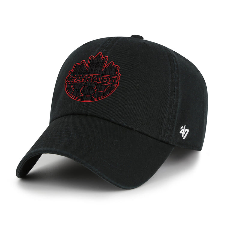 '47 Brand Men's Team Canada Soccer Clean-Up Cap Black/Red