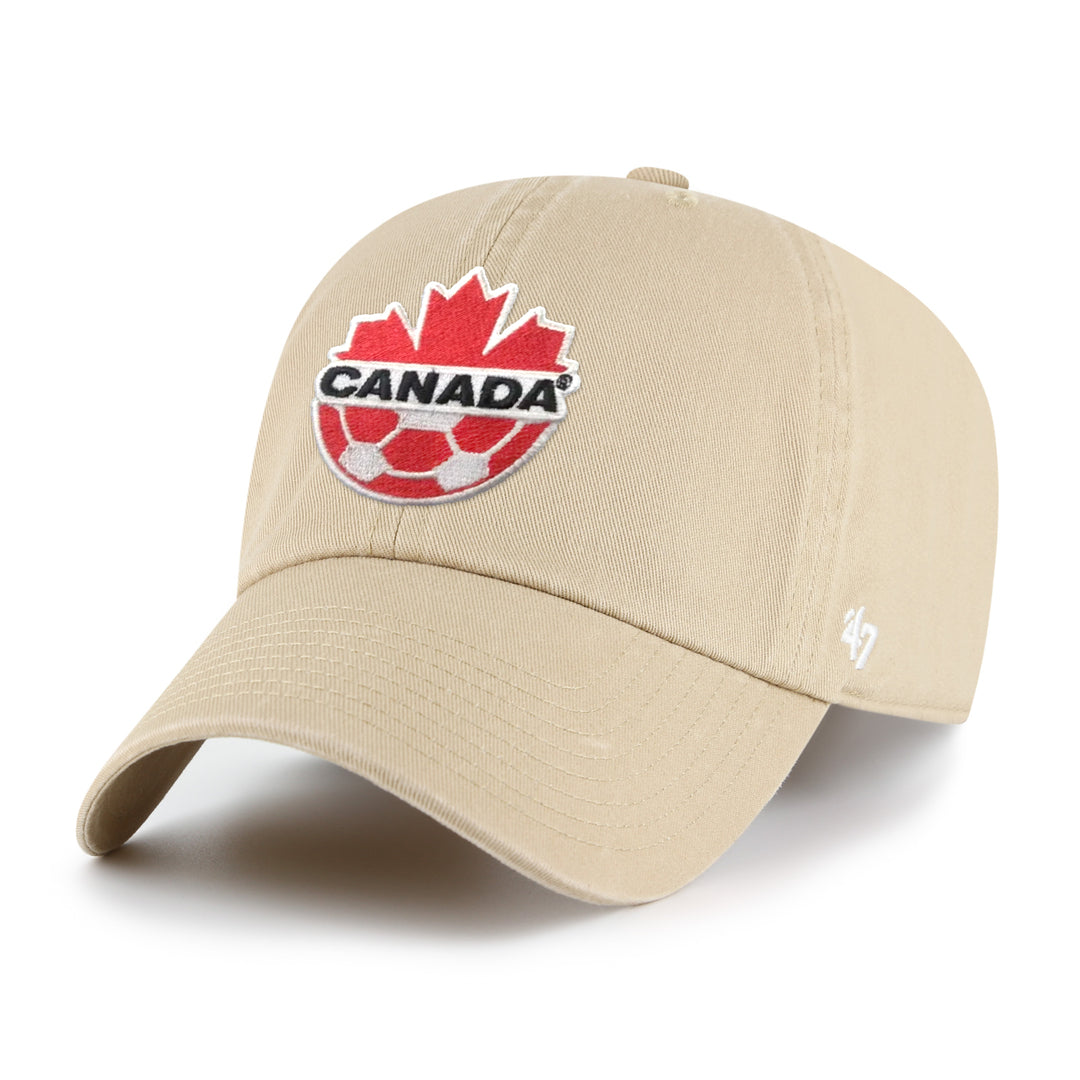 '47 Brand Men's Team Canada Soccer Clean-Up Cap Khaki