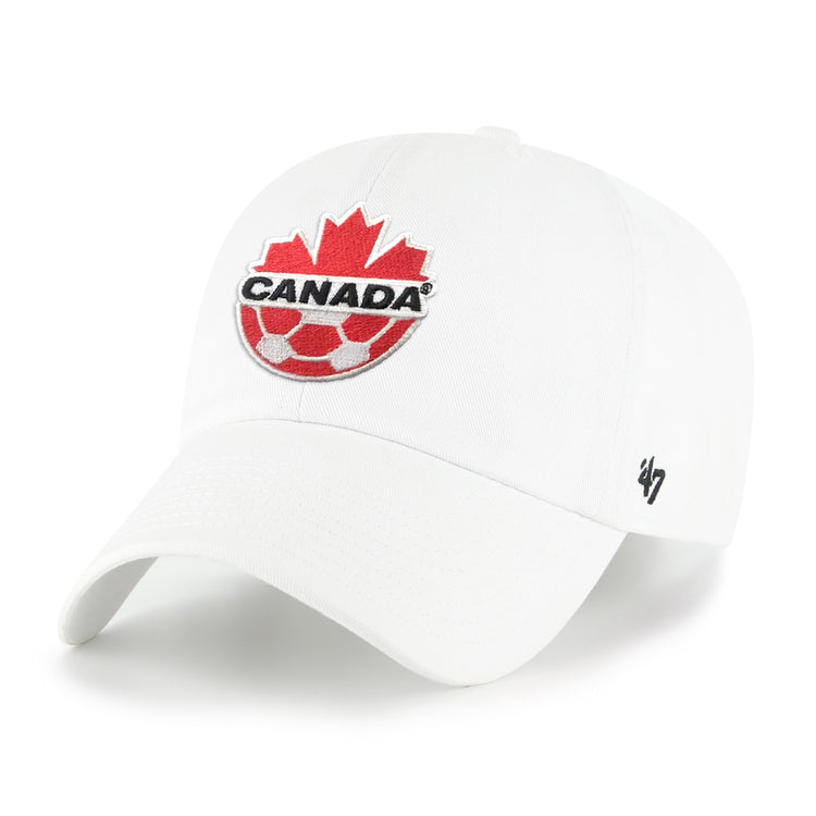 '47 Brand Men's Team Canada Soccer Clean-Up Cap White