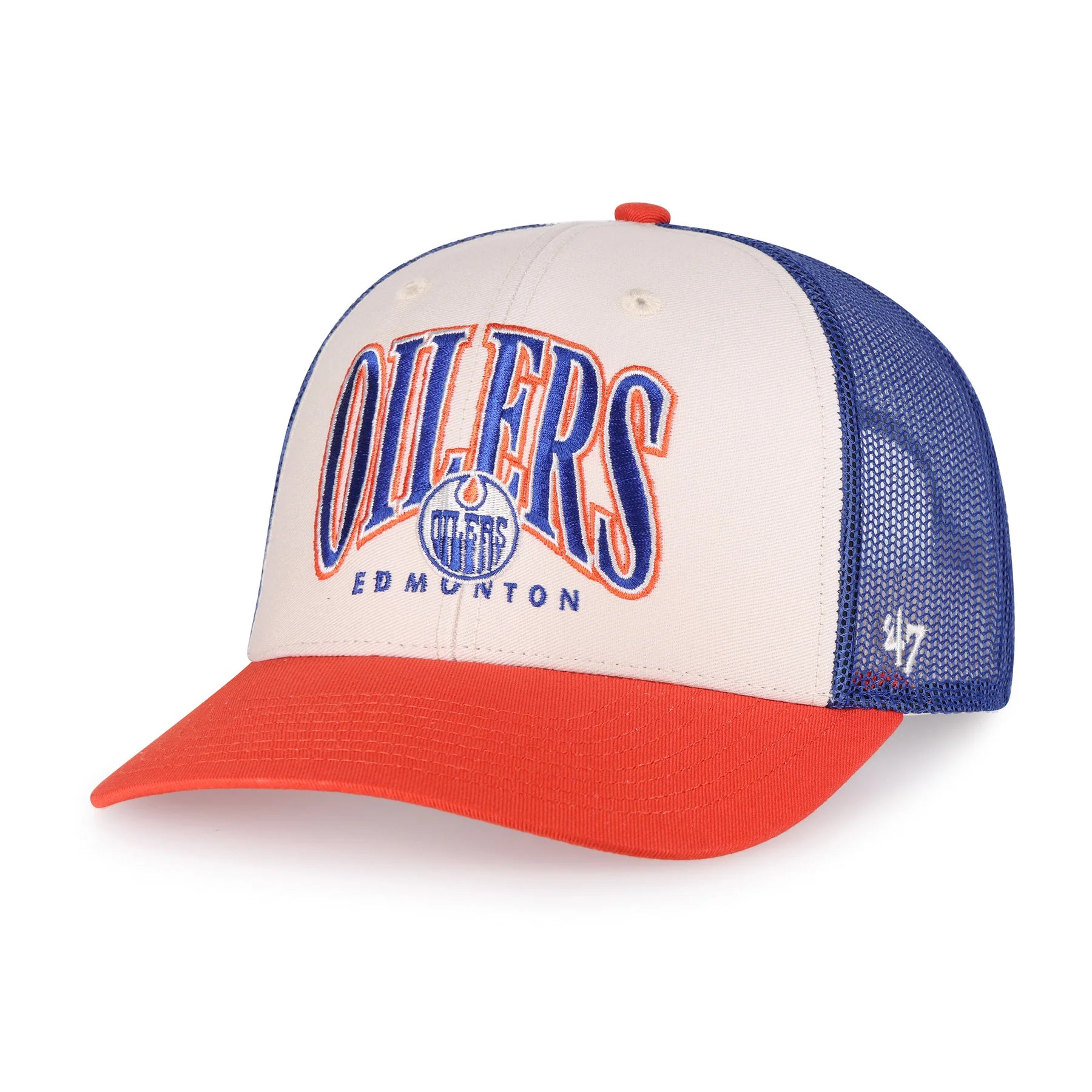 '47 Brand NHL Edmonton Oilers Drawbridge Trucker Cap