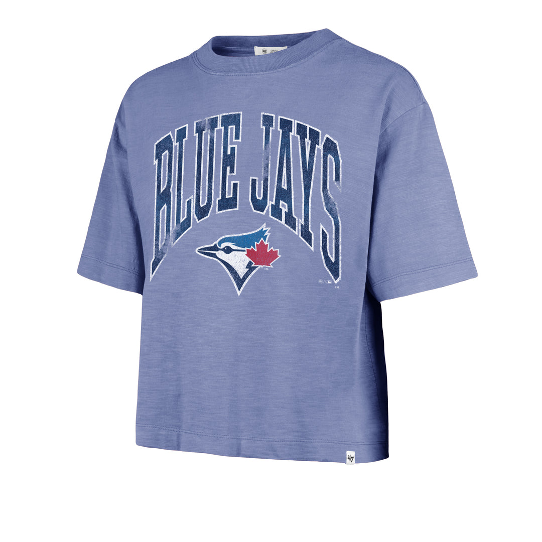 '47 Brand Women's MLB Toronto Blue Jays Mindi Slub Crop Shirt