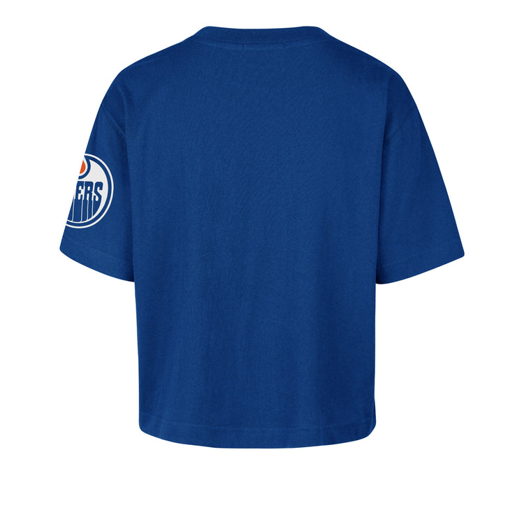 '47 Brand Women's NHL Edmonton Oilers Call Out Crop T-Shirt
