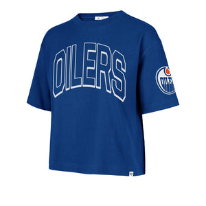 '47 Brand Women's NHL Edmonton Oilers Call Out Crop T-Shirt