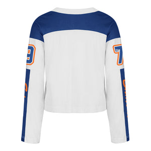 '47 Brand Women's NHL Edmonton Oilers Exclamation Metro Jersey Top