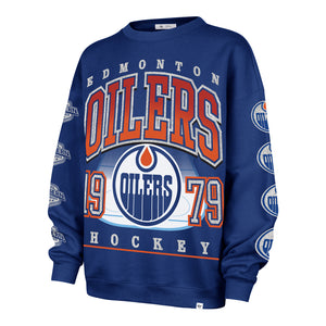 '47 Brand Women's NHL Edmonton Oilers Go Big Sweatshirt