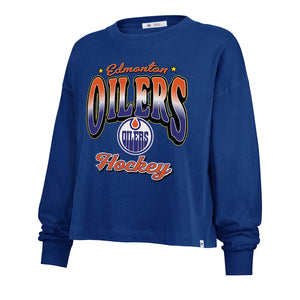 '47 Brand Women's NHL Edmonton Oilers Vibe Check L/S T-Shirt
