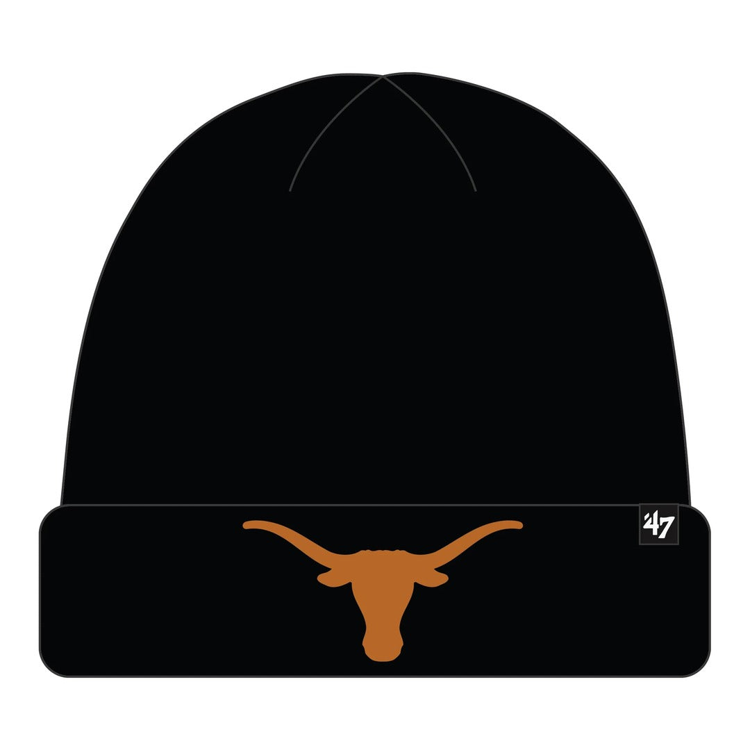 '47 Brand Men's NCAA Texas Longhorns Cuffed Knit Toque Black
