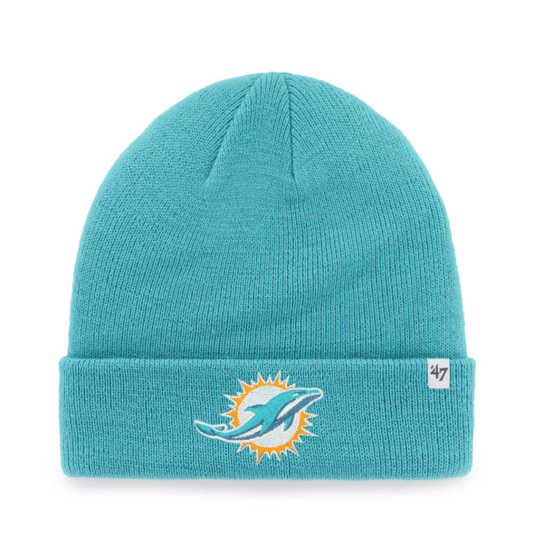 '47 Brand Men's NFL Miami Dolphins Raised Cuffed Knit Toque