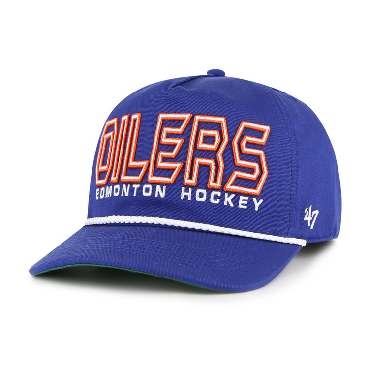 '47 Brand Men's NHL Edmonton Oilers Byline Hitch Hat Blue