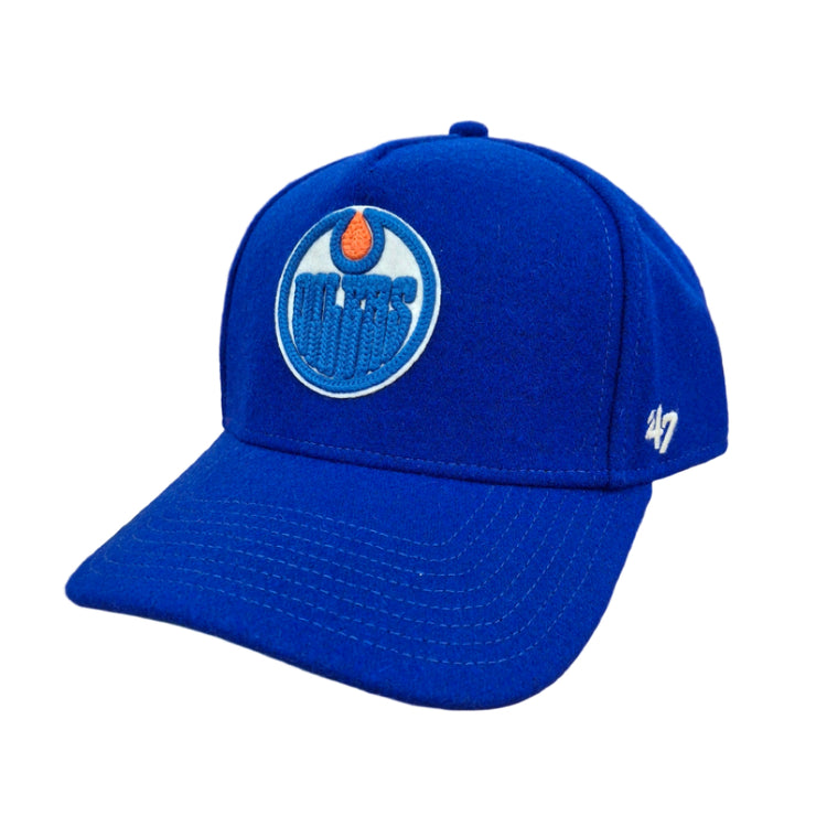 '47 Brand Men's NHL Edmonton Oilers Golden Age Offside DT Hat blue