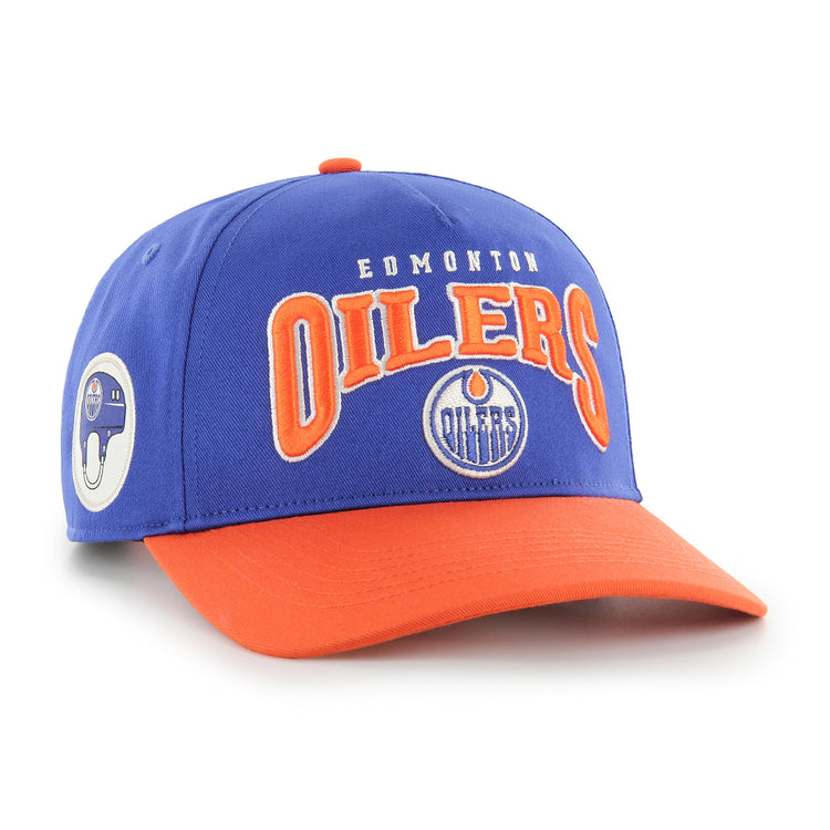 '47 Brand Men's NHL Edmonton Oilers Hitch Helmet Hat Blue/Orange