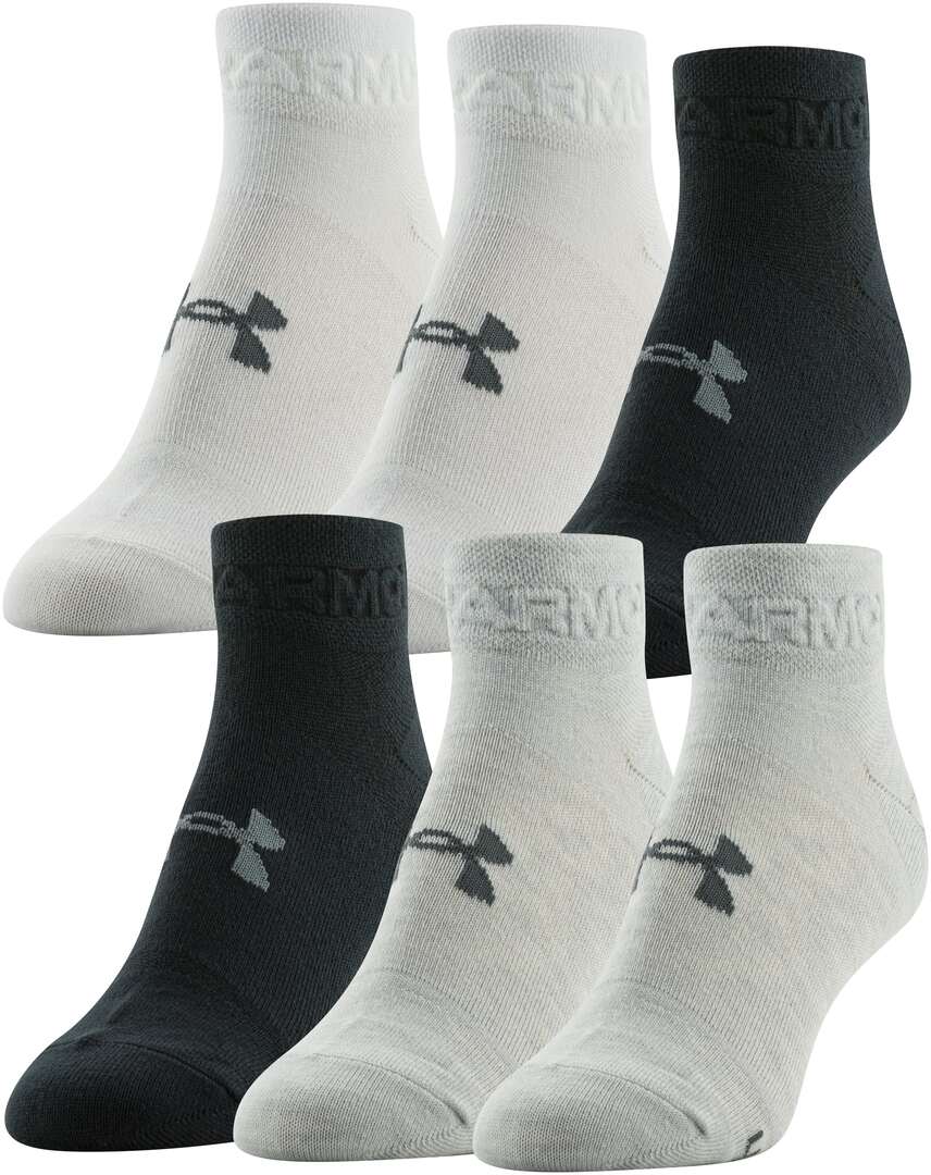 Shop Under Armour Women's Essential Low Cut Sock 6-Pack Medium Grey Edmonton Canada Store