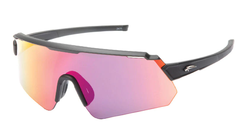 Atmosphere Slash Sunglasses Matte Black/Red