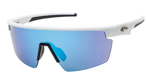 Atmosphere Whistler Sunglasses Matte White/Blue Revo
