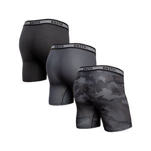 BN3TH Men's Air Boxer Briefs 3-Pack Camo/Shadow/Black

